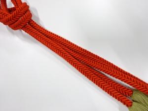 正絹　撚り房　手組み帯締め